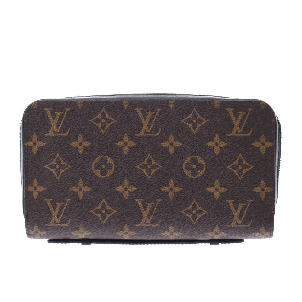 LOUIS VUITTON Macassar Brown Zippy Brown Monogram Long Wallet